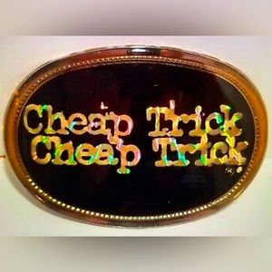 CHEAP TRICK Rare Vintage Logo Belt Buckle Pacifica 1978